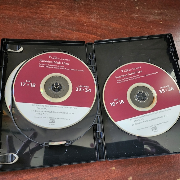 The Great Courses Nutrition Made Clear Volume 1-3 / 18 Disc CD's / Anding - Picture 8 of 9